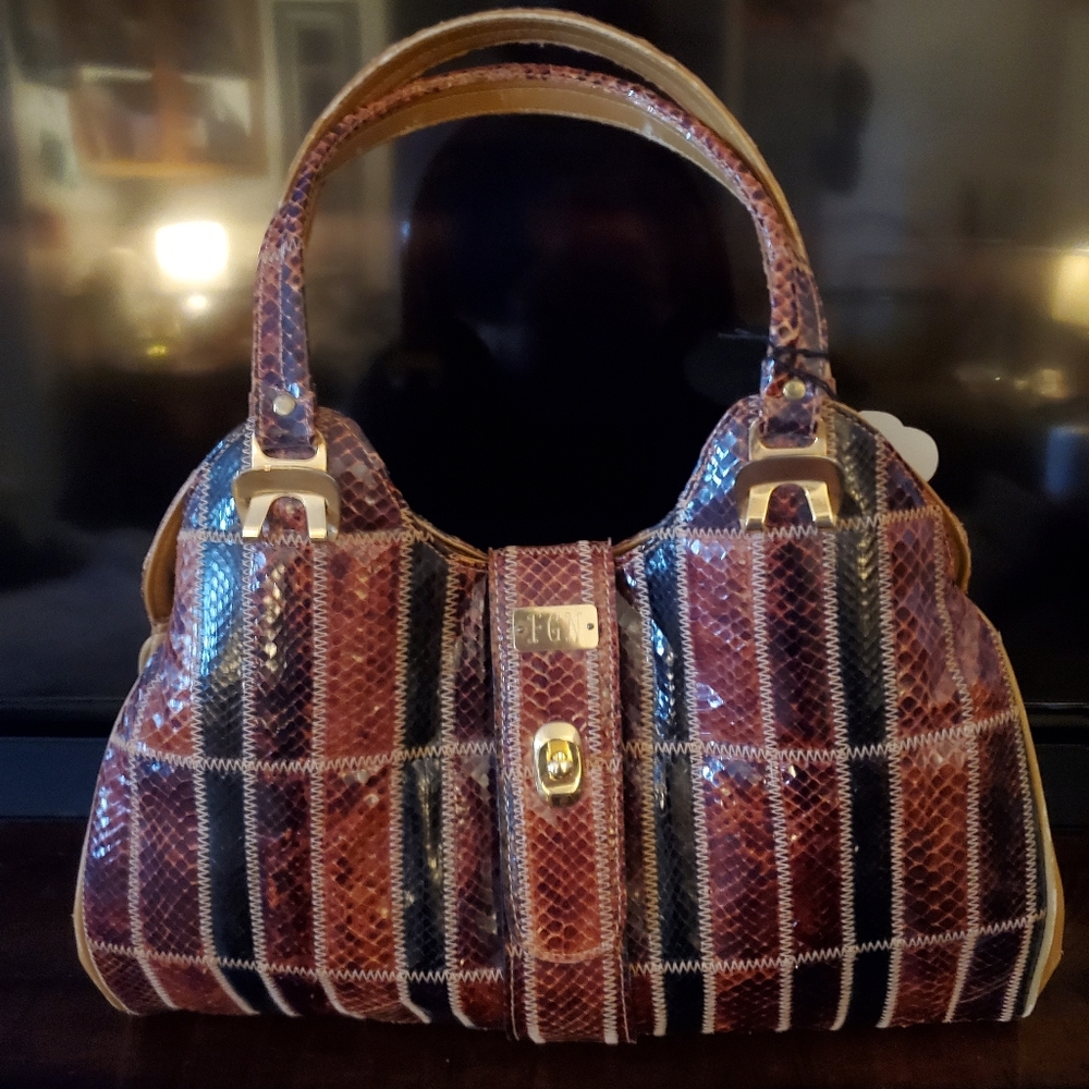 Raffael Vintage Snake Skin Bag